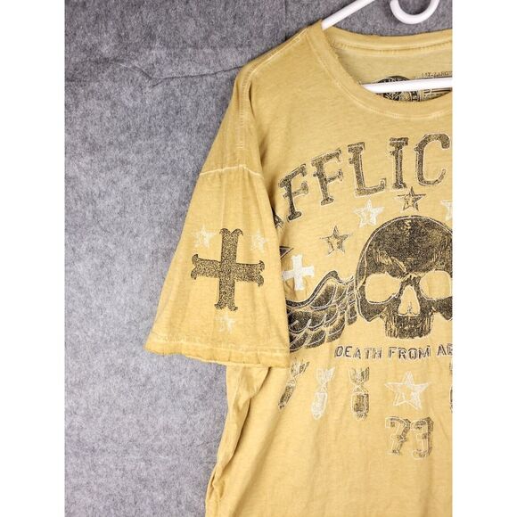 Affliction T Shirt Men's 3XL Skull Death from Above Bombs Embroidered *** NWT - Picture 5 of 10